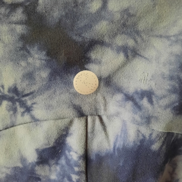 Threads 4 Thought ReActive navy blue gray tie dye maternity leggings size large - Picture 9 of 12